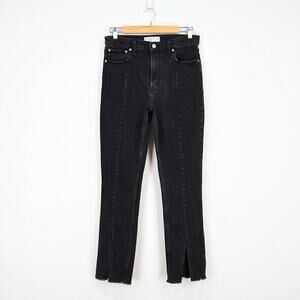 Abercrombie & Fitch Curve Love The High Rise Skinny Split Hem Black Size 29